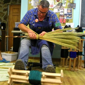 Join Mark Hendry at the John C Campbell Folk Schools ART OF BROOM MAKING CLASS for 18th Century Handcrafted Broomcorn Besoms