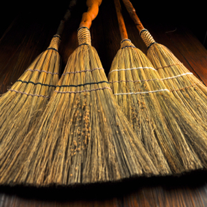 Shaker Handmade Broomcorn Floor Sweeper Brooms by Mark Hendry Mountain Heritage Handcraft