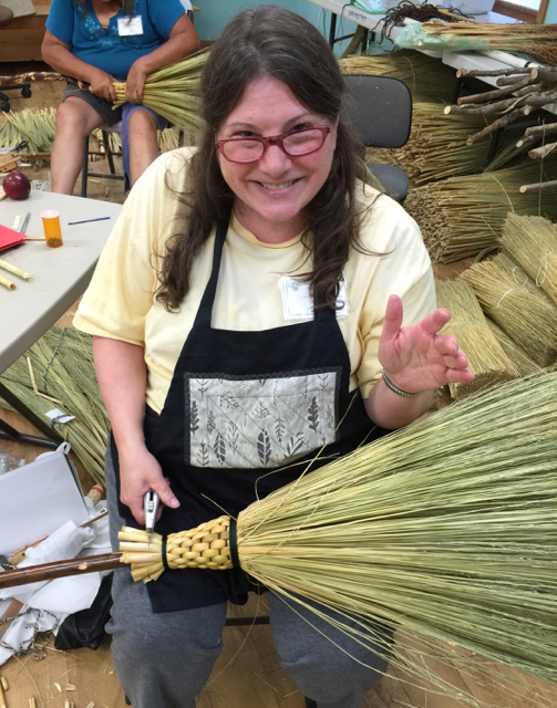 Mark Hendry teaches Broom making at the John C. Campbell Folk School