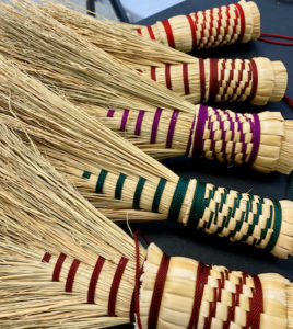 Mark Hendry Mountain Heritage Handcraft Blue Ridge Georgia Appalachian Broom Sweeper Whisk Broomcorn #Broom #Brooms #Besom #Sweeper