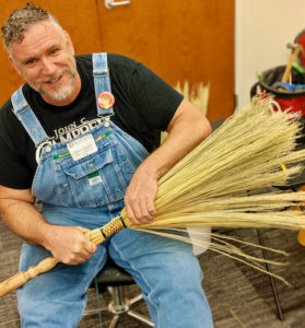 Mark Hendry Mountain Heritage Handcraft Handmade Broom Besom Sweeper Maker Craftsman Instructor Class Teacher Appalachian Arts Arrowmont Gatlinburg Tennessee